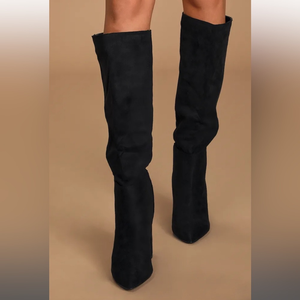 Nasty gal, suede heel boots